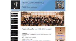Desktop Screenshot of concordorchestra.com.ivchost3.com